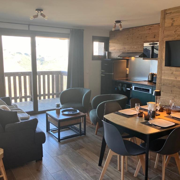 la Plagne Montalbert - Appt 2 chambres pour 6 pers - parking - Apartment mit 2 Schlafzimmern - 8