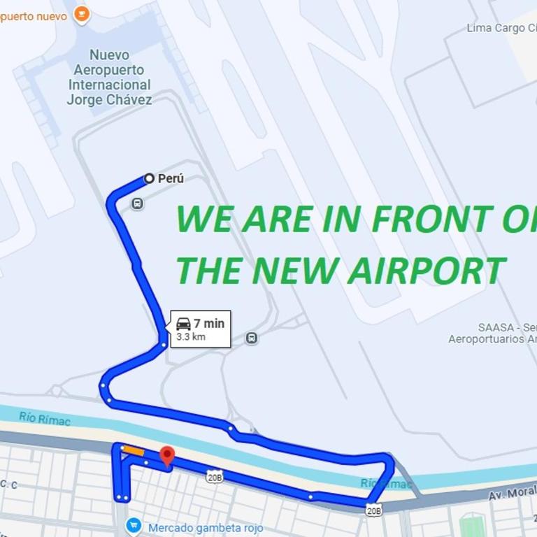 IN FRONT OF THE NEW AIRPORT Hospedaje - A y C Taxi Free - Airport - Apartment on the 1st Floor - Twin Room - 3