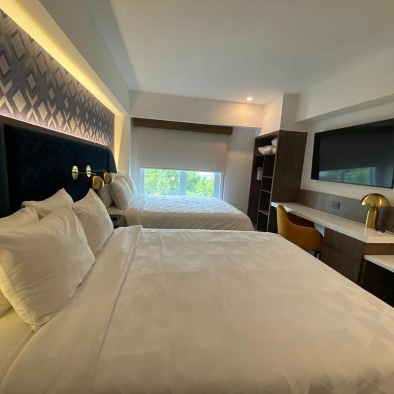 Holiday Inn Express Ciudad de Mexico Condesa by IHG - Habitación Doble con cama grande con vistas a la ciudad - 2