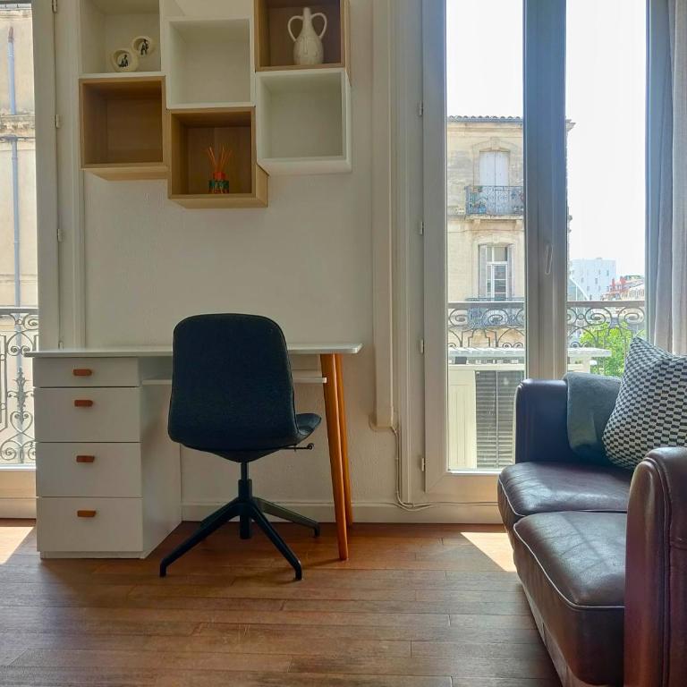 T2 calme avec CLIM & WIFI - Gare St-Roch à 50m - Apartment mit 1 Schlafzimmer - 4