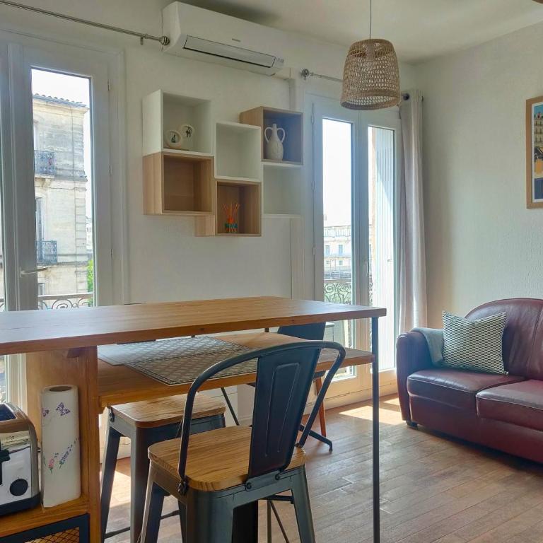 T2 calme avec CLIM & WIFI - Gare St-Roch à 50m - Apartment mit 1 Schlafzimmer - 1