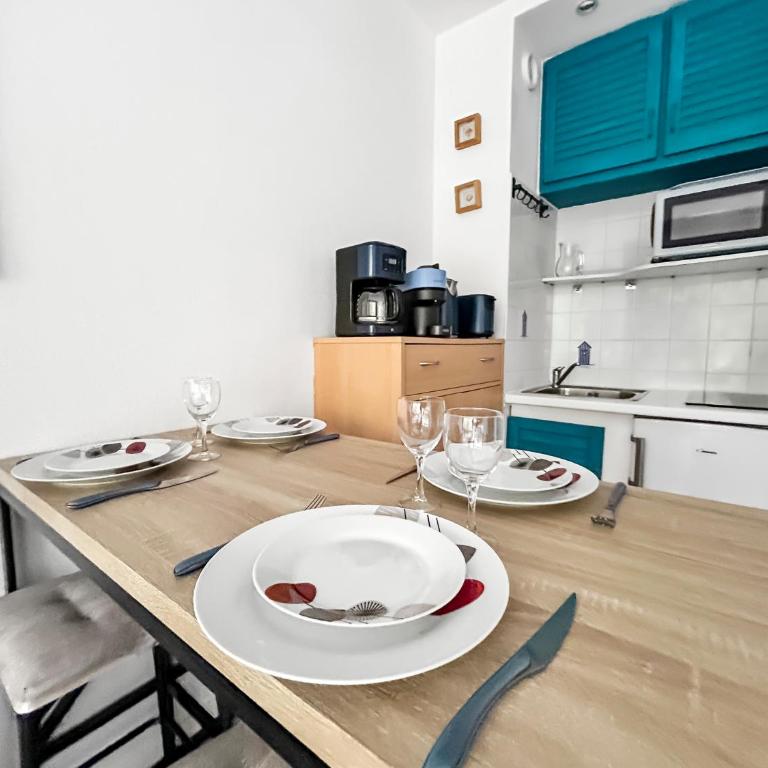 Les Portes de la Mer, Studio à 10 min de la plage - Studio mit Balkon - 14