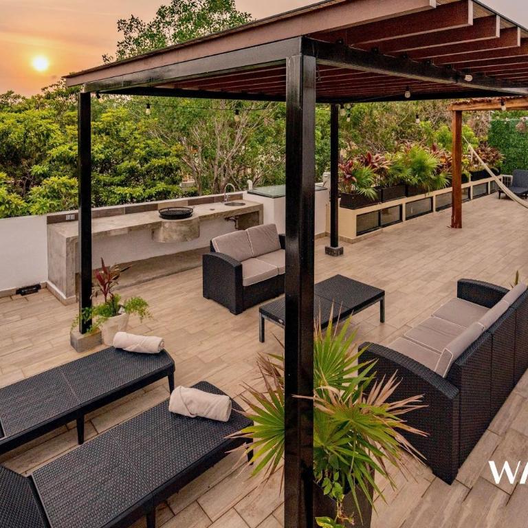 4 Br Spacious Exclusive Townhouse with Private Rooftop and Pool Navio Tulum by Waves - Apartamento - 41
