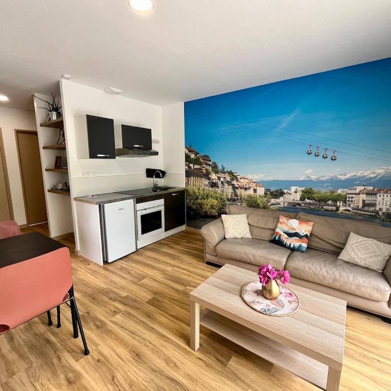 Gîte Le Parmé' nid 3 lits parking privé terrasse - Appartement 2 Chambres avec Terrasse - 22