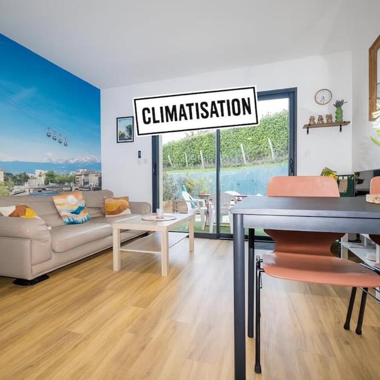 Gîte Le Parmé' nid 3 lits parking privé terrasse - Appartement 2 Chambres avec Terrasse - 45