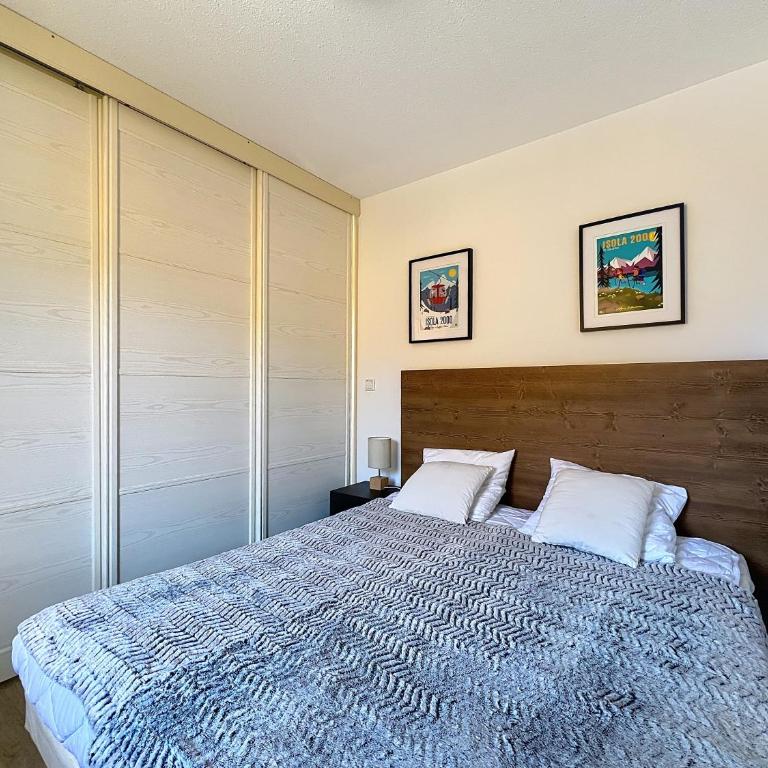 Isola 2000 T2 lumineux avec balcon, vue montagne, proche pistes - Appartement 1 Chambre avec Vue - 6