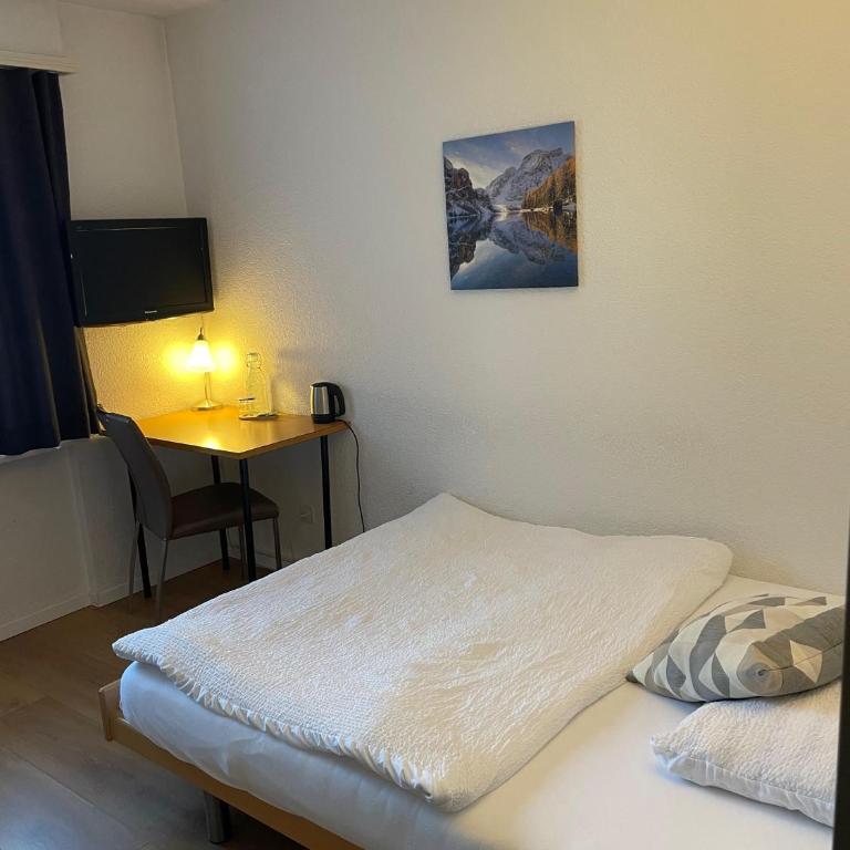 Hotel Europe Brig - Budget Einzelzimmer mit eigenem, externem WC - 1