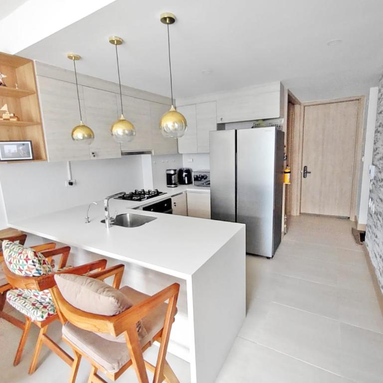 Apart Suítes Stay Morros EOS - Acceso directo a la playa - Two-Bedroom Apartment with Balcony and Sea View - 4