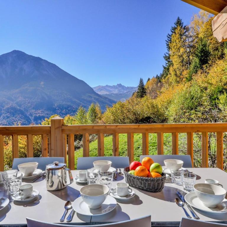 Rochu - 10 personnes Spa, Calme & Vue Montagne - Appartement 1 Chambre Supérieur avec Balcon - 8