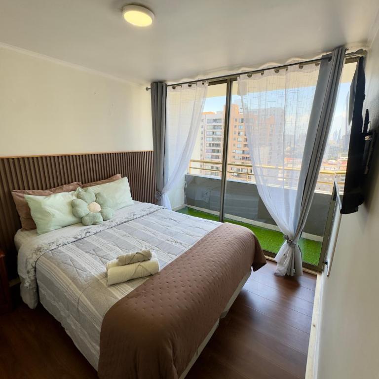 Departamento Dos Habitaciones Santiago Centro - Double or Twin Room with Balcony - 2