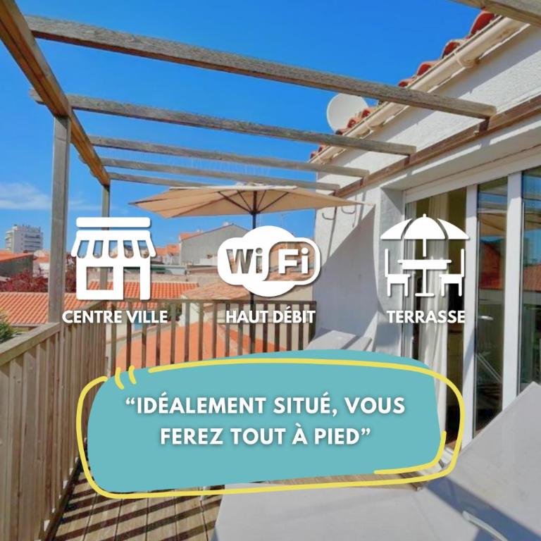Superbe duplex - terrasse ensoleillée, 300m plage - Apartment mit 2 Schlafzimmern - 1