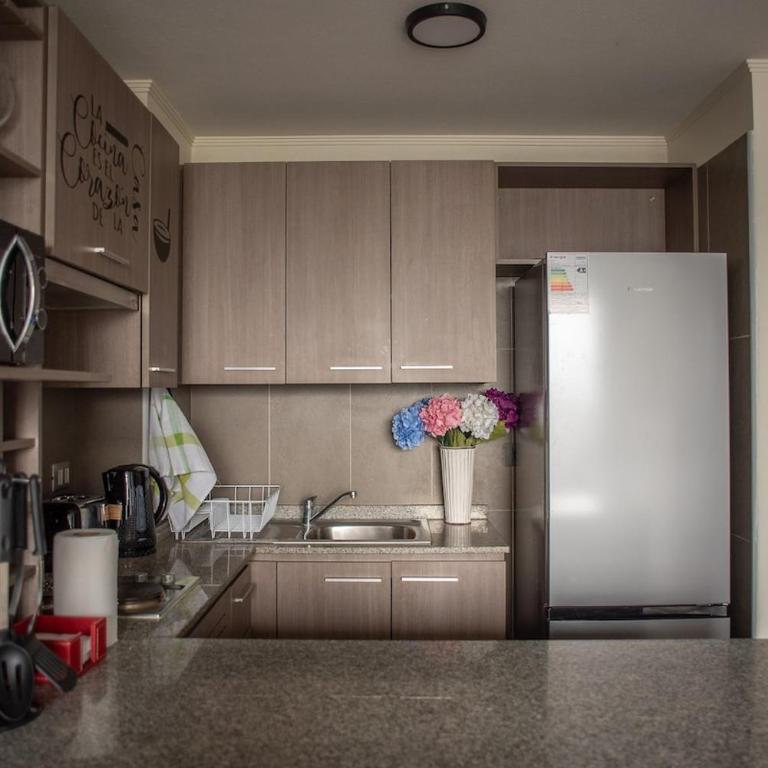 Apartartment 2 Bedrooms Suite Macul Metro Fully Equipped - Two-Bedroom Apartment with Terrace - 10