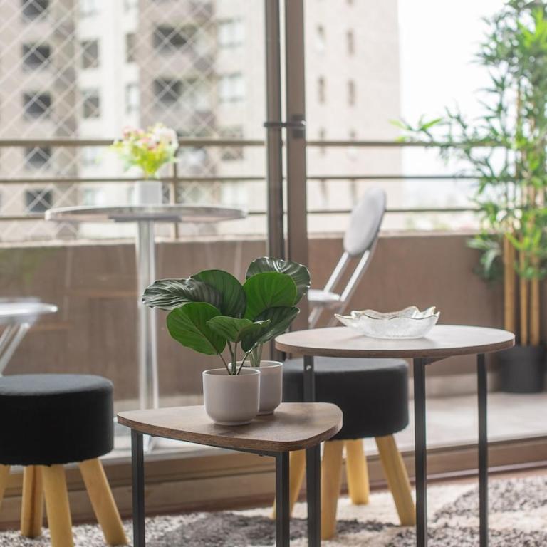 Apartartment 2 Bedrooms Suite Macul Metro Fully Equipped - Two-Bedroom Apartment with Terrace - 18