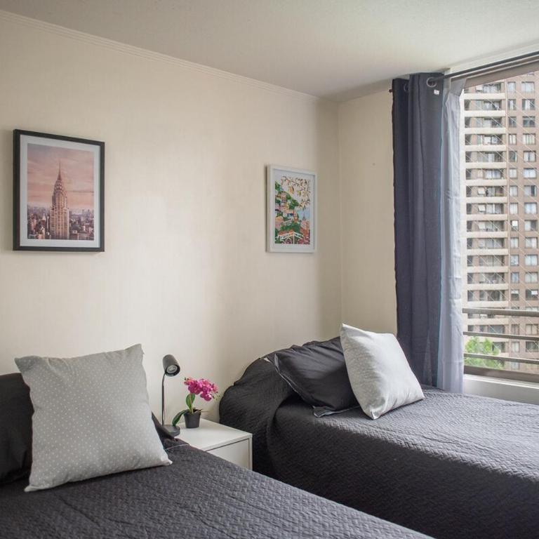 Apartartment 2 Bedrooms Suite Macul Metro Fully Equipped - Two-Bedroom Apartment with Terrace - 33