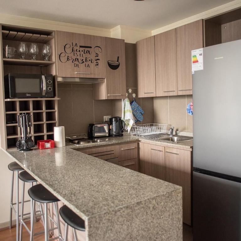 Apartartment 2 Bedrooms Suite Macul Metro Fully Equipped - Two-Bedroom Apartment with Terrace - 54