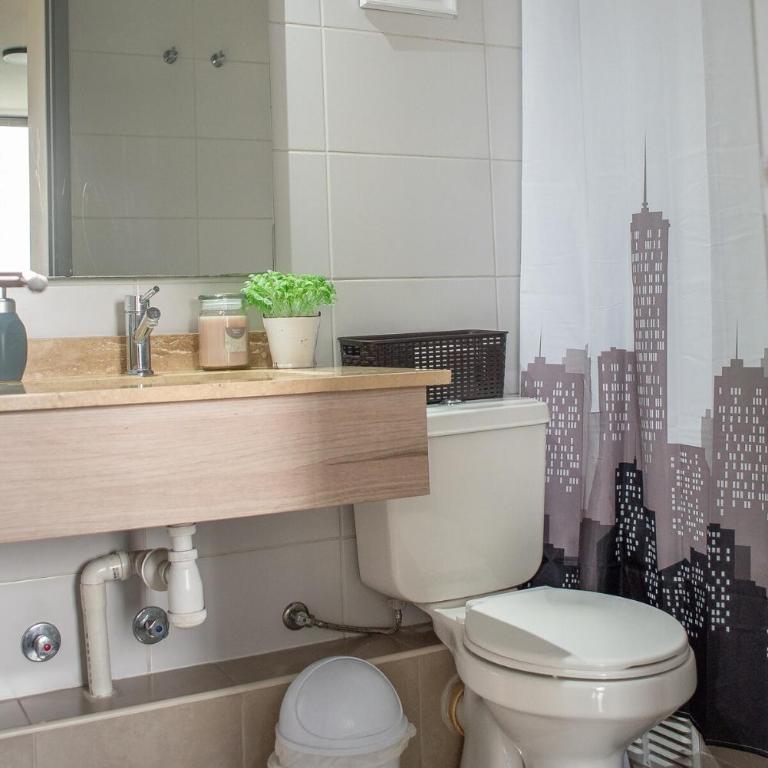 Apartartment 2 Bedrooms Suite Macul Metro Fully Equipped - Two-Bedroom Apartment with Terrace - 75