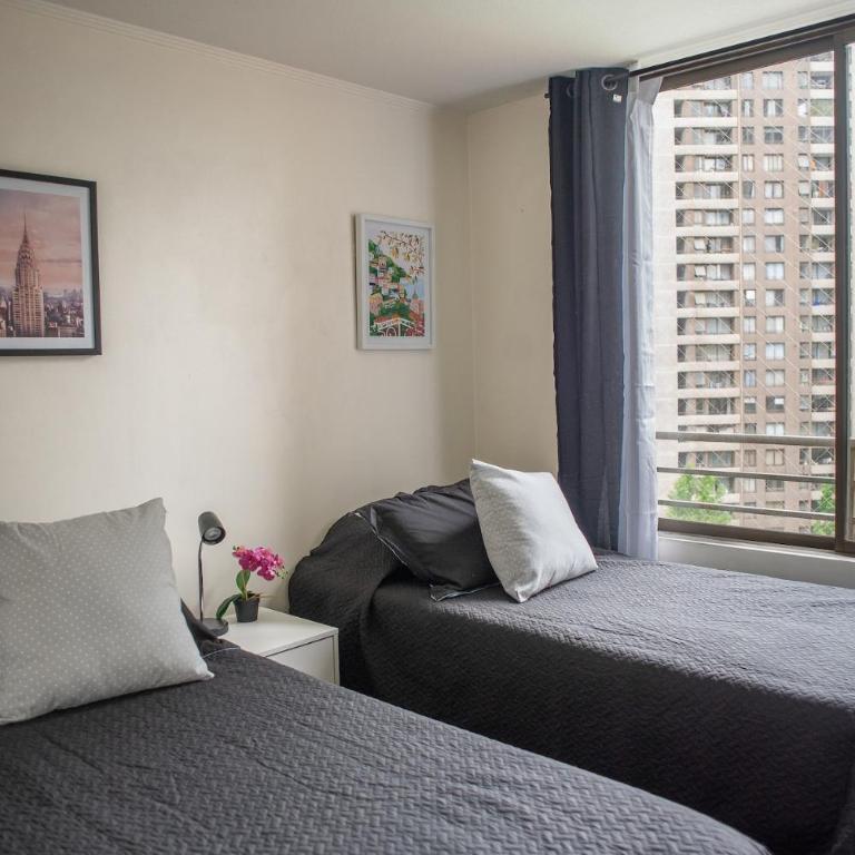 Apartartment 2 Bedrooms Suite Macul Metro Fully Equipped - Two-Bedroom Apartment with Terrace - 86