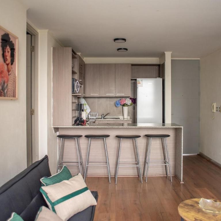 Apartartment 2 Bedrooms Suite Macul Metro Fully Equipped - Two-Bedroom Apartment with Terrace - 99