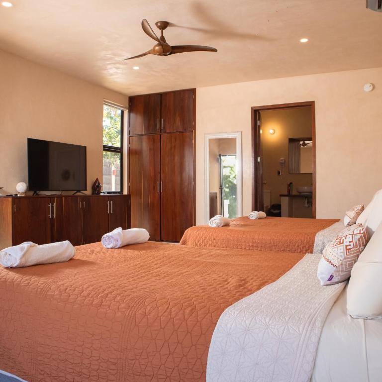 Villas Mandarina Bacalar - Suite con cama extragrande y vistas al mar - 5
