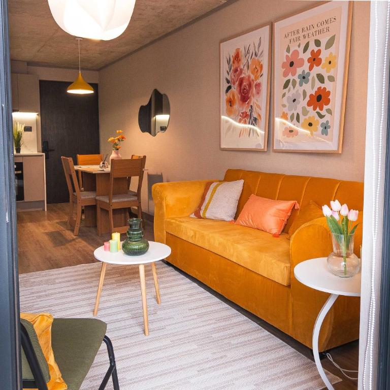 HOM I Centro de Providencia Metro SantaIsabel 2PAX - Apartment - 60