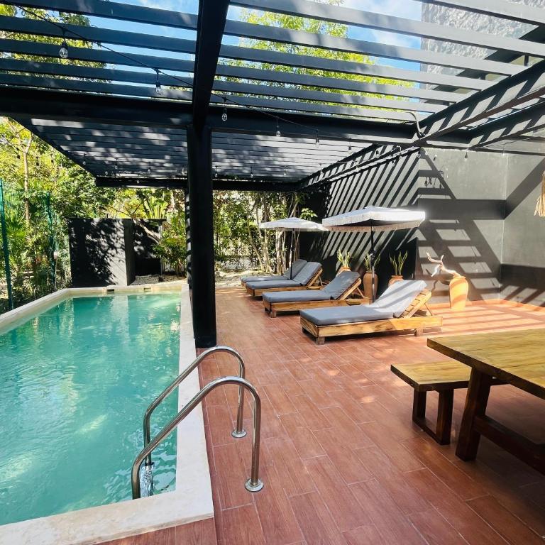 Villa de lujo 5 Rec, Aldea Zama, Casa para 15 personas, Playa Tulum, México - Villa - 59
