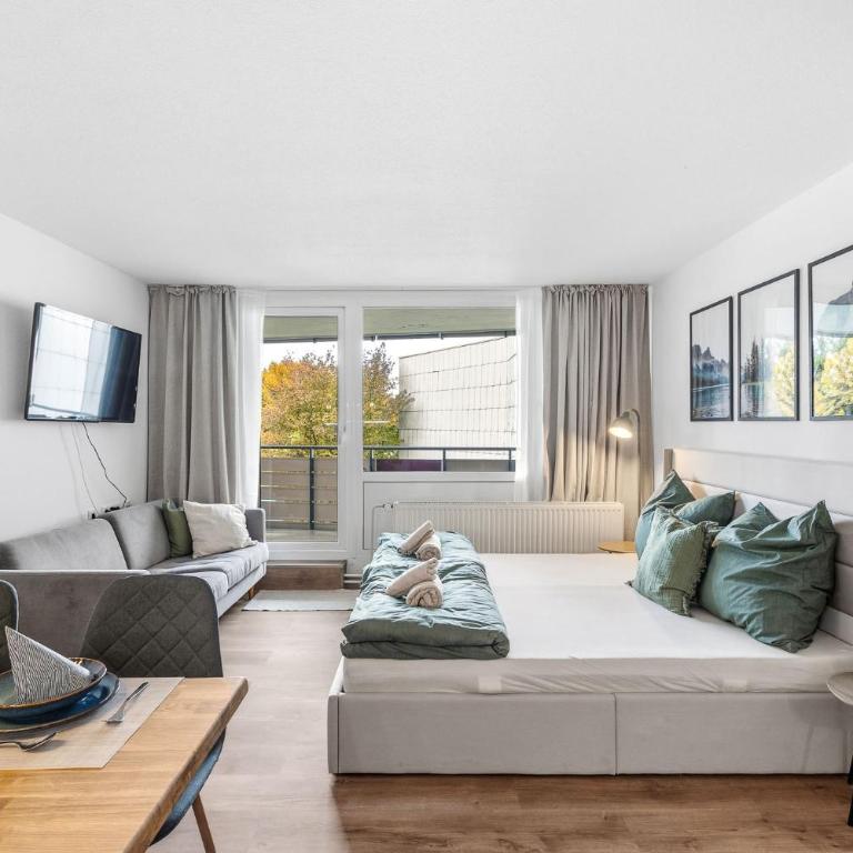 Ferienwohnung Wipfelglück mit Pool und Sauna - Apartment mit 2 Schlafzimmern - 13