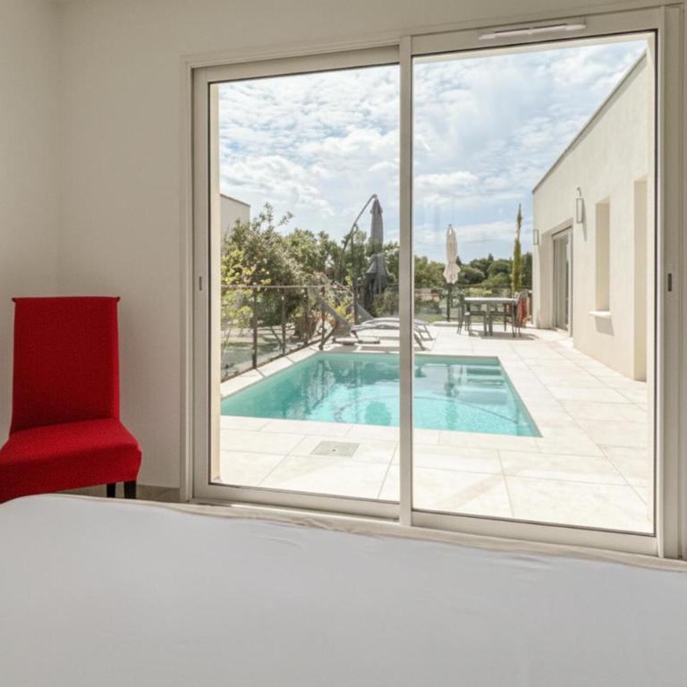 Maison Piscine Nîmes - Maison de Vacances 3 Chambres - 7