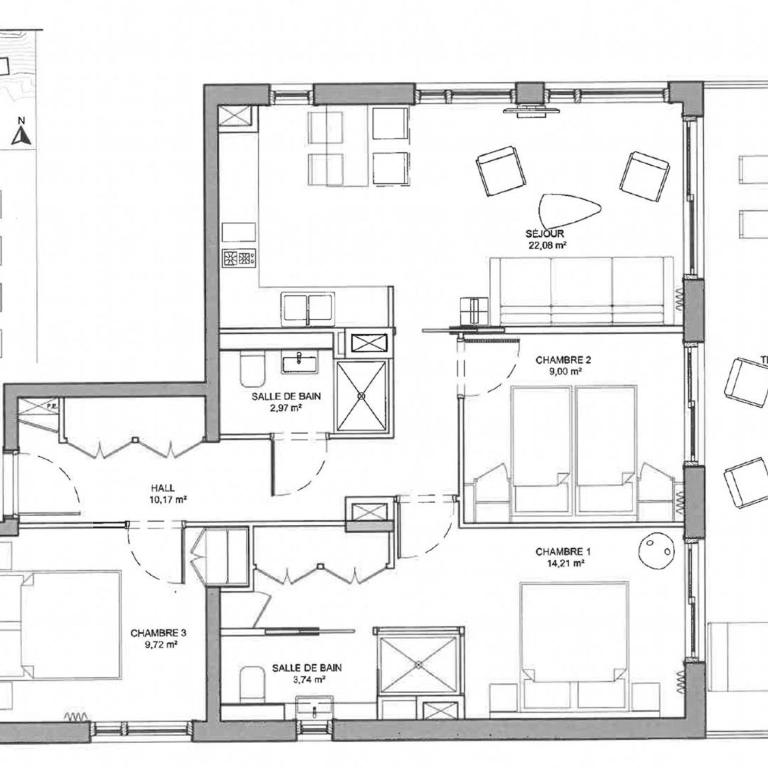 Appart chic avec SPA, parking et WIFI - Les Arcs 1800 - FR-1-352-96 - Appartement - 26