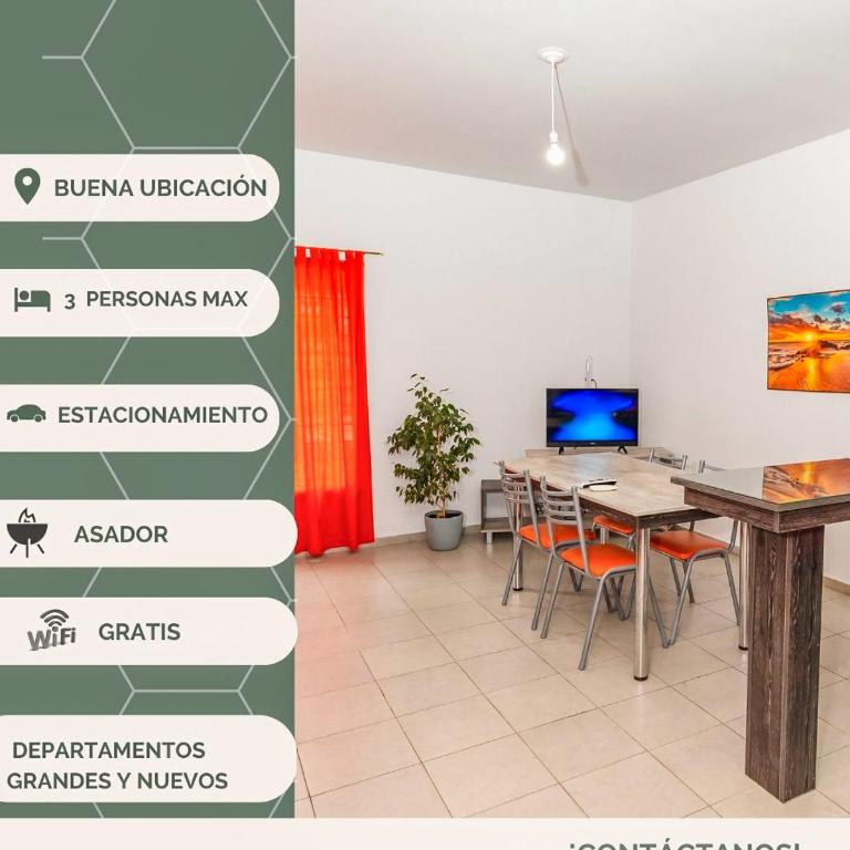 Departamentos Brown -WiFi 100 MB - Cochera - Parrilla - Aire - TV Cable - Apartamento de 1 dormitorio - 25