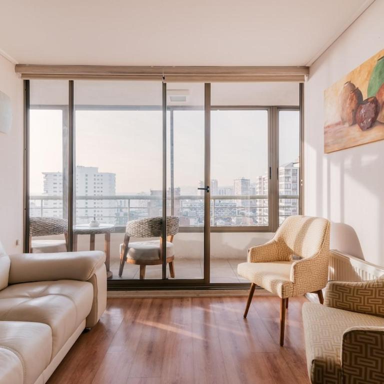 Magnificent ocean view from downtown Viña MINIMO 3 NOCHES - Apartamento de 2 dormitorios - Frente al océano - 1