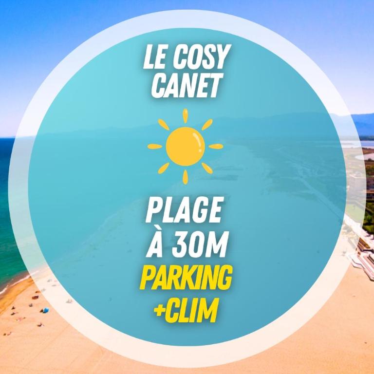 LE COSY Canet - Studio pour 2 personnes à 30m de la plage avec parking privé - Estudio - 2
