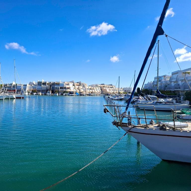 La frégate Port Camargue - proche plage, parking, WIFI, vélos - Appartement 1 Chambre - Vue sur Jardin - 28