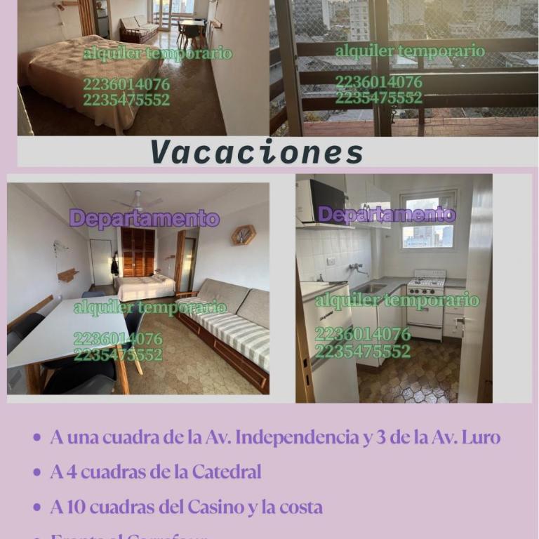 Mar del Plata Departmento - Apartamento de 1 dormitorio - 1