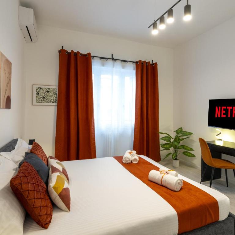 Tiburtina Flat - 600m to Metro B, Terrace, A-C - Appartamento con 1 Camera da Letto e Balcone - 8