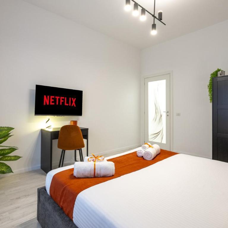 Tiburtina Flat - 600m to Metro B, Terrace, A-C - Appartamento con 1 Camera da Letto e Balcone - 9