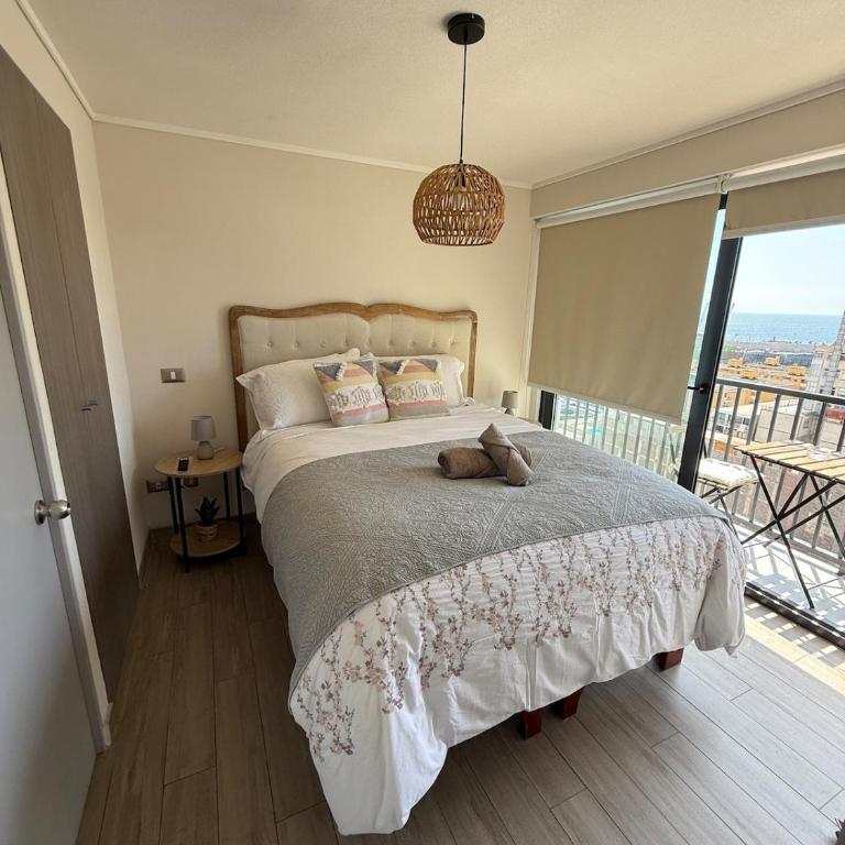 Acogedor Departamento en pleno centro de Antofagasta, hasta 4 personas, 1D 1B 1 sofá cama - One-Bedroom Apartment with Balcony and City View - 1