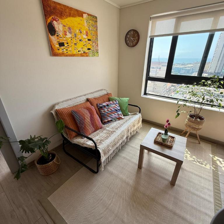 Acogedor Departamento en pleno centro de Antofagasta, hasta 4 personas, 1D 1B 1 sofá cama - One-Bedroom Apartment with Balcony and City View - 19