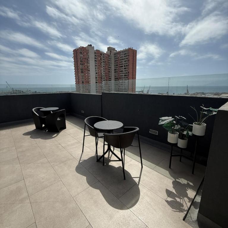 Acogedor Departamento en pleno centro de Antofagasta, hasta 4 personas, 1D 1B 1 sofá cama - One-Bedroom Apartment with Balcony and City View - 46