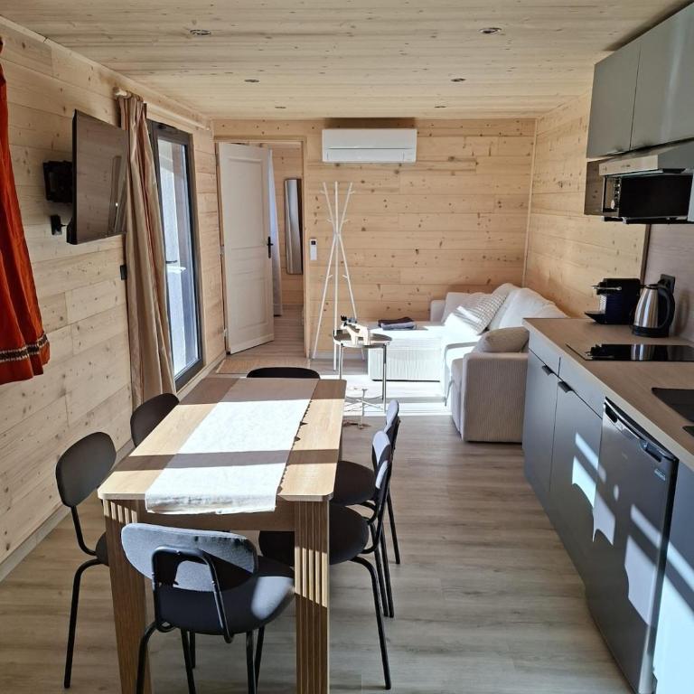 Lumineux T3 neuf face pistes - 2 chambres 6 personnes - Rez de jardin panoramique - Parking Privé - Appartement 2 Chambres - 3