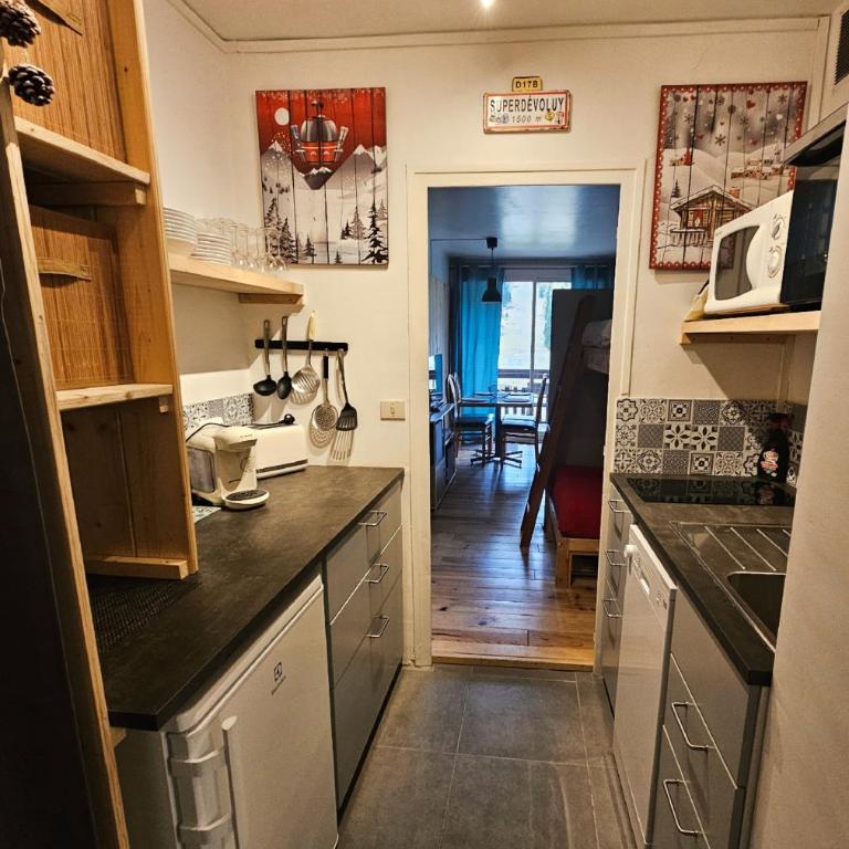 Studio sud 5 personnes superdevoluy pied des pistes - Appartement 1 Chambre - 4