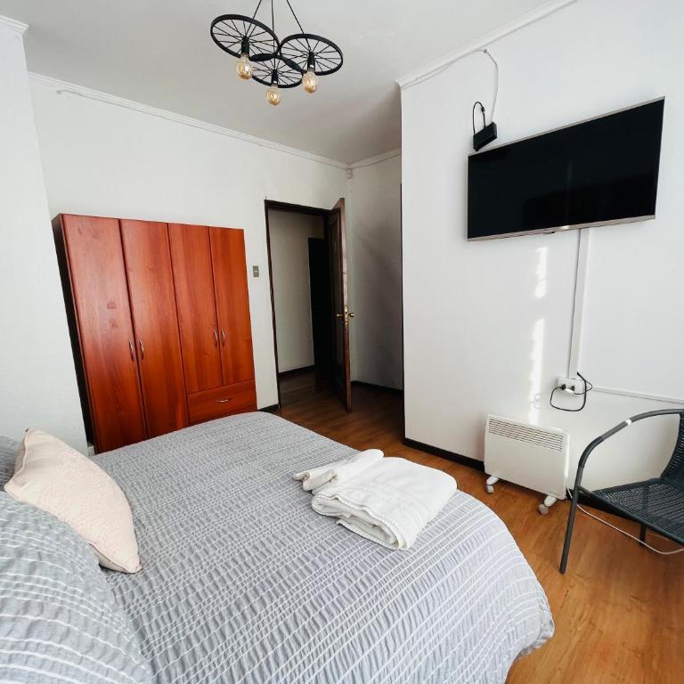 Hostel Nómada Osorno - Habitación adaptada para personas con movilidad reducida - Cama grande - 2