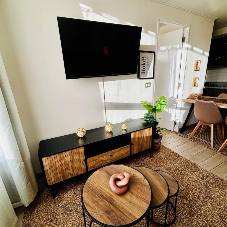 Cómodo departamento para 4 personas en la cisterna - One-Bedroom Apartment - 12