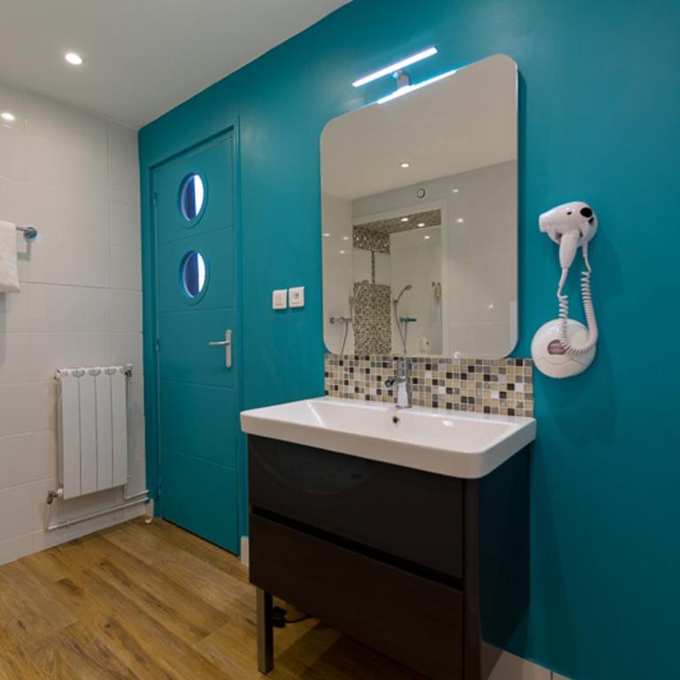 Cit'Hotel Le Regina Bordeaux Gare Saint-Jean - Chambre Double avec Baignoire Spa et Climatisation - 4