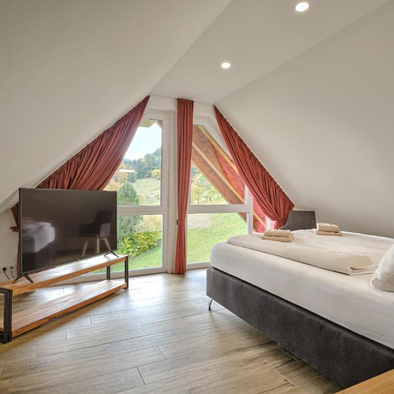 Penthouse Cassiopeia by AA Holiday Homes SKI IN SKI OUT - Apartment mit 3 Schlafzimmern und Bergblick - 49