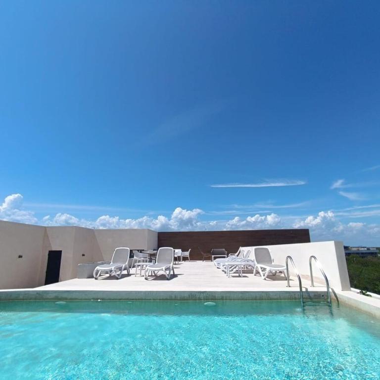 Brand-new Loft with Pool, Near Beach and Nightlife - Apartamento de 1 dormitorio - 54