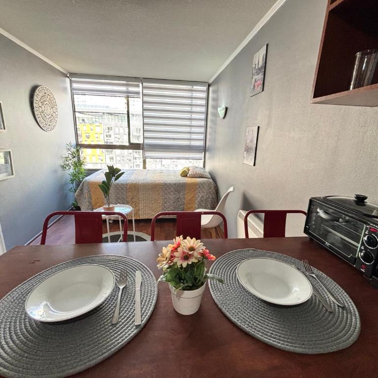 Departamento con estacionamiento santiago metro moneda - One-Bedroom Apartment - 2