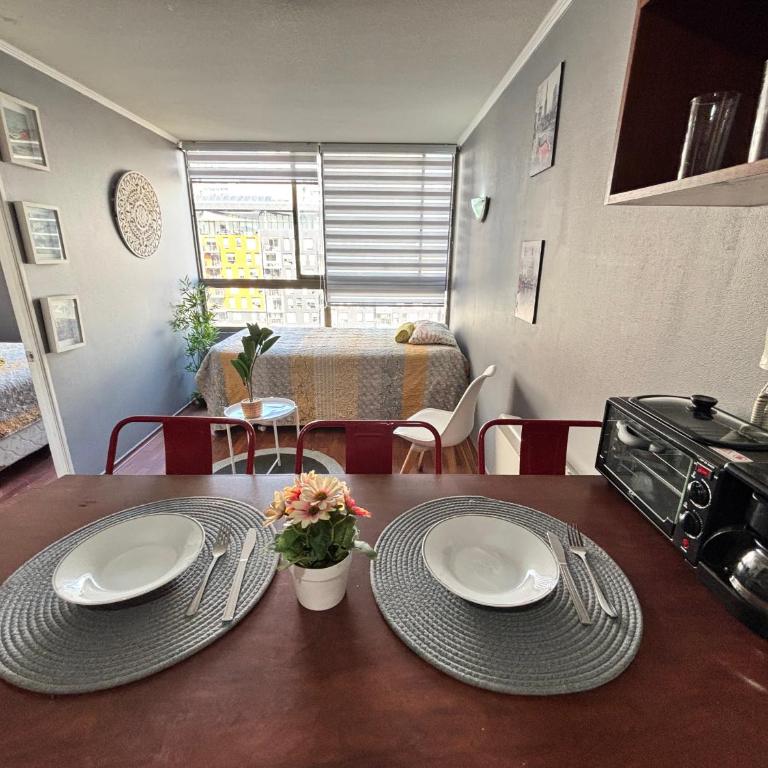 Departamento con estacionamiento santiago metro moneda - One-Bedroom Apartment - 5