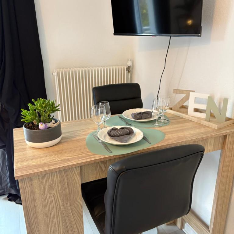 Studio cooconing 2 personnes à Colmar parking gratuit proche centre-ville - Apartment mit 1 Schlafzimmer - 5