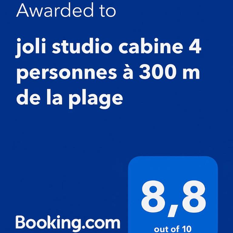 joli studio cabine 4 personnes à 300 m de la plage - Apartment mit 1 Schlafzimmer - 19