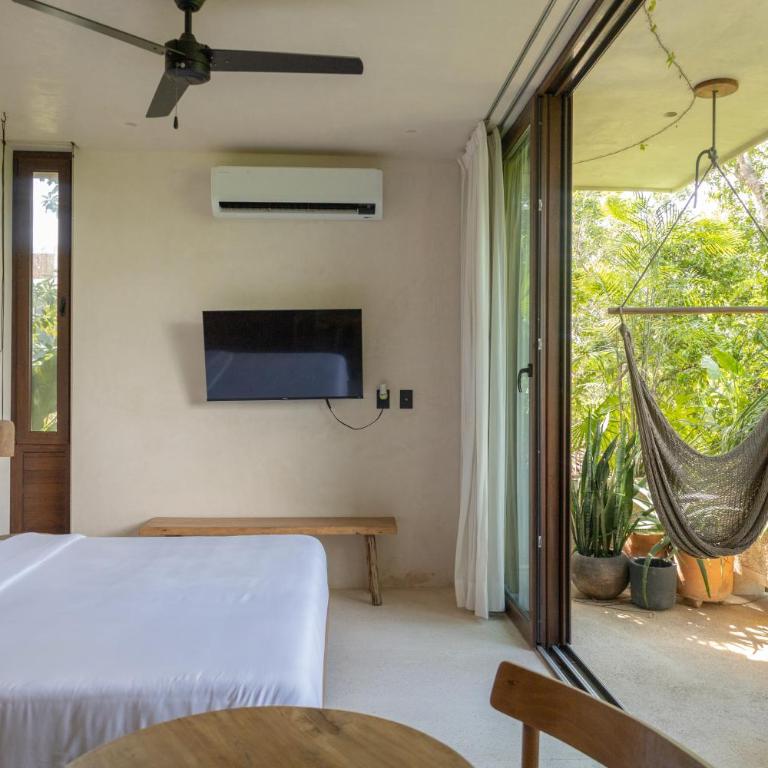 Teva Tulum, Aldea Zamá - Habitación con cama extragrande y balcón - 5